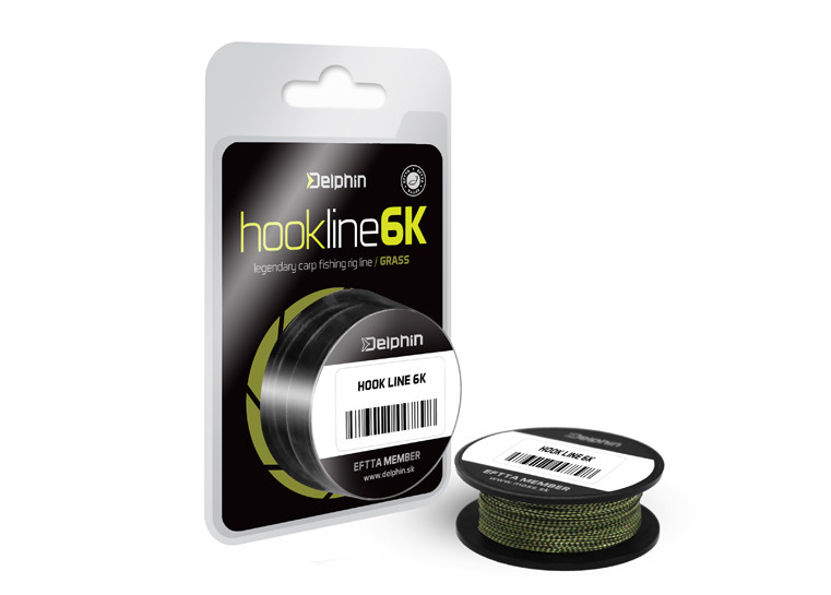 Delphin HOOKLINE 6K grass -fonott zsinór 20m